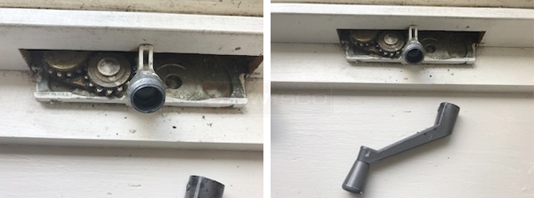 User submitted photos of a window operator.