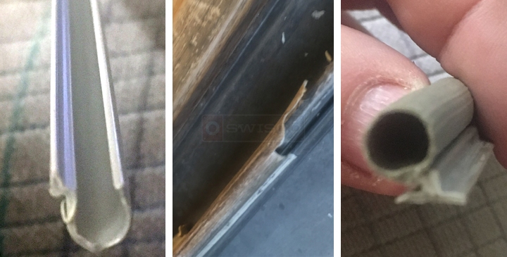 User submitted photos of weatherstripping.