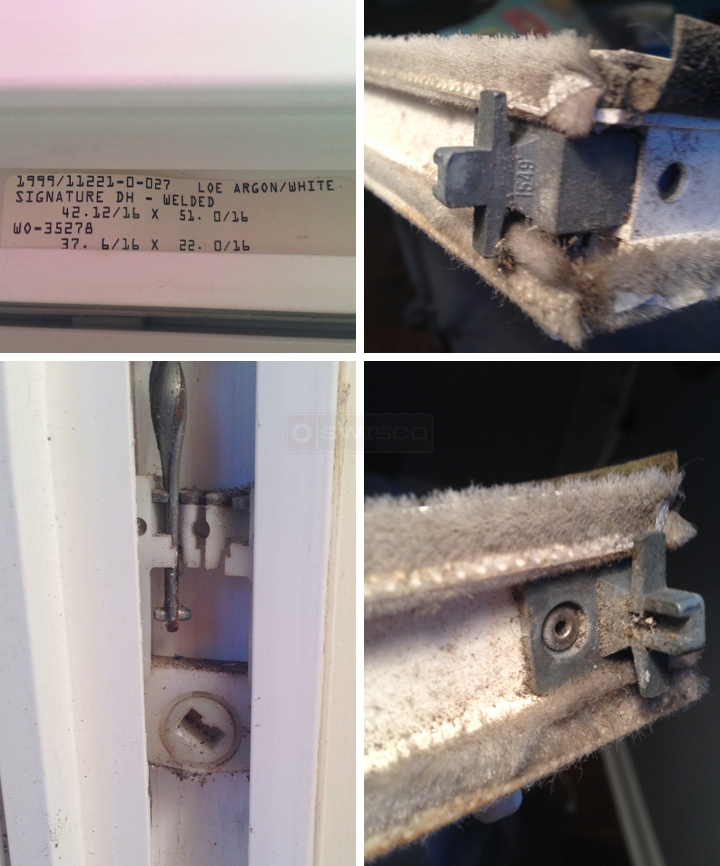 User submitted photos of window hardware.