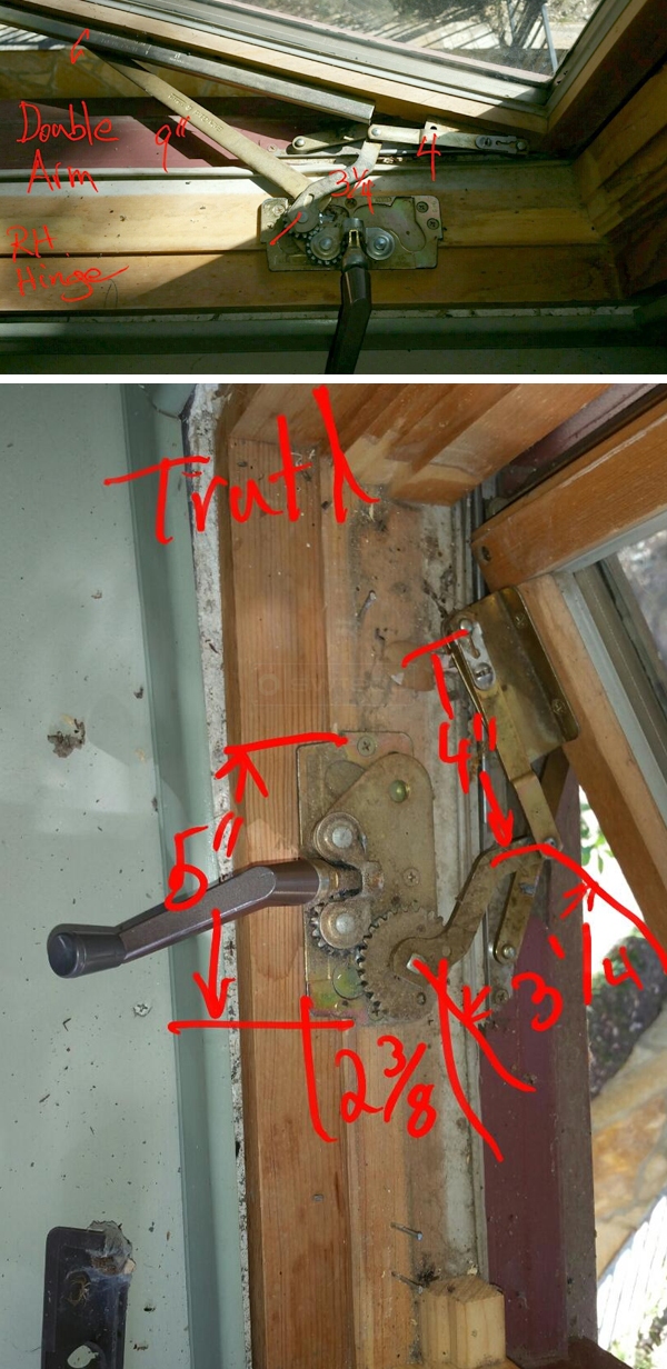 User submitted photos of a window operator.