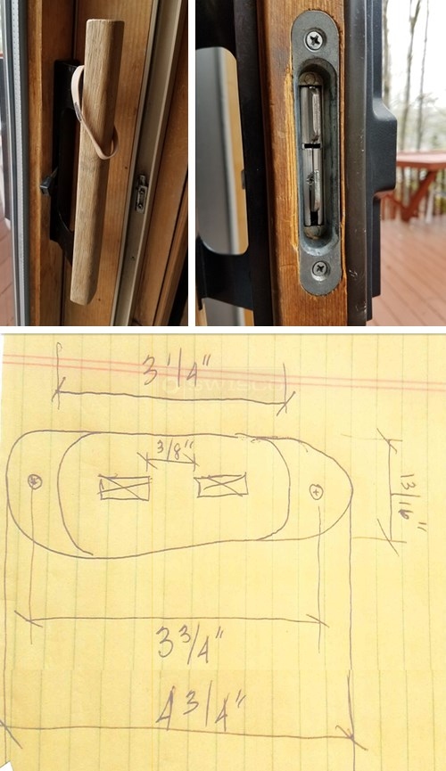 Patio door handle