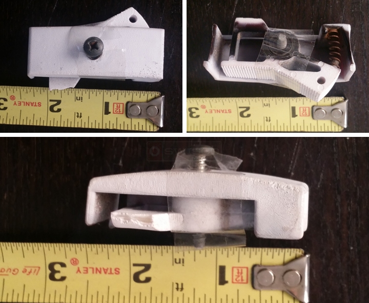 User submitted photos of a window lock.