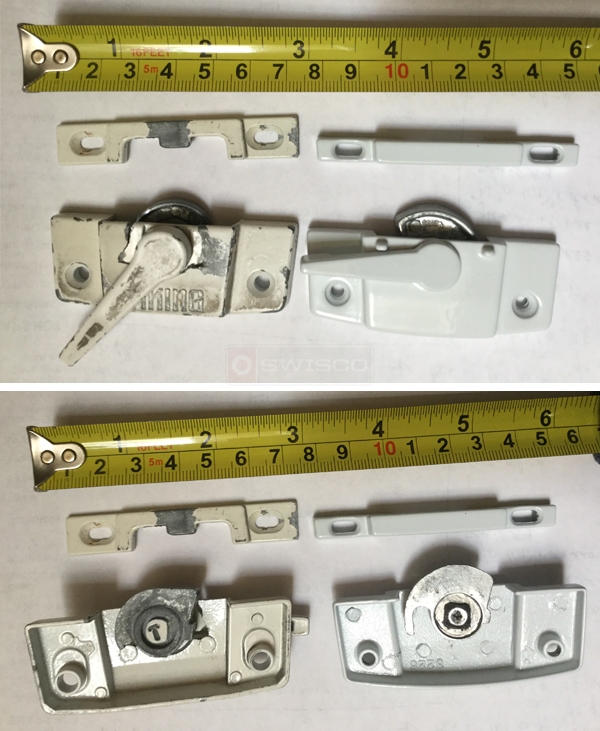 User submitted photos of window hardware.