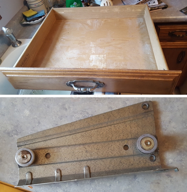 User submitted photos of drawer hardware.