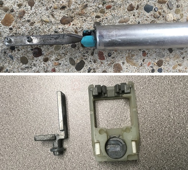 User submitted photos of window hardware.