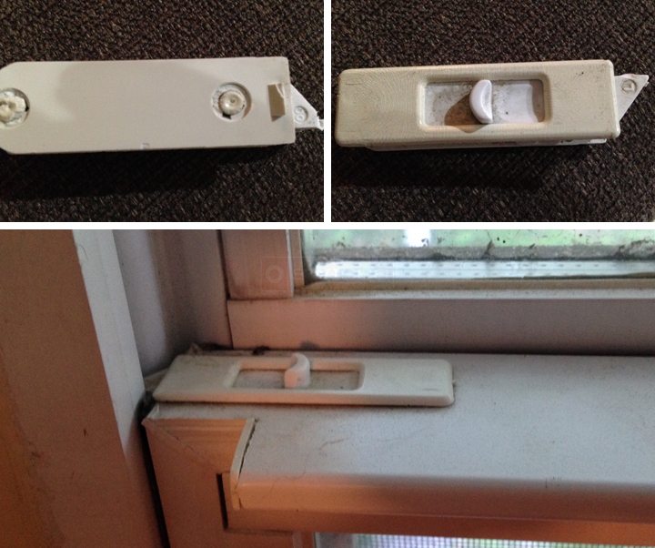 User submitted photos of a tilt latch.