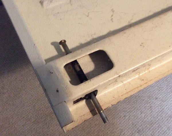 User submitted a photo of a bi-fold door pin.