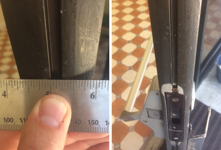 User submitted photos of commercial door hardware.