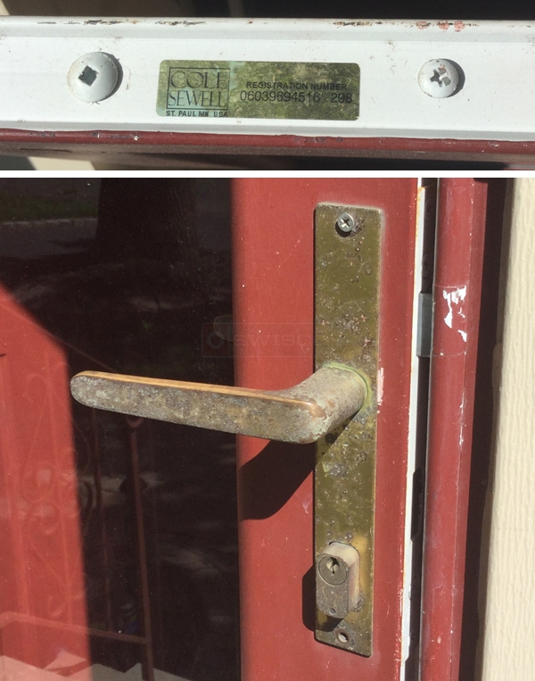 User submitted photos of door hardware.