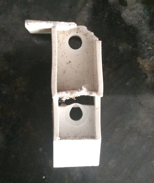 User submitted a photo of a top sash guide.