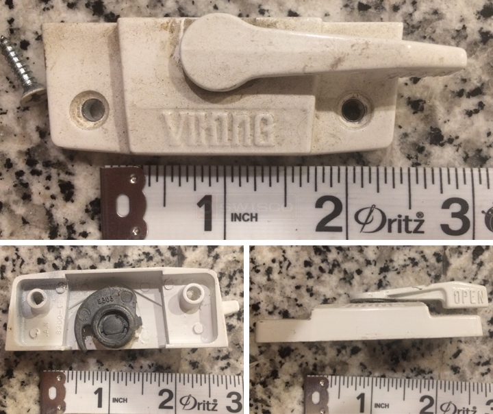 User submitted photos of a window lock.