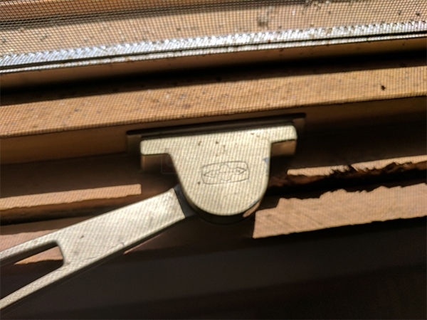User submitted a photo of window hardware.