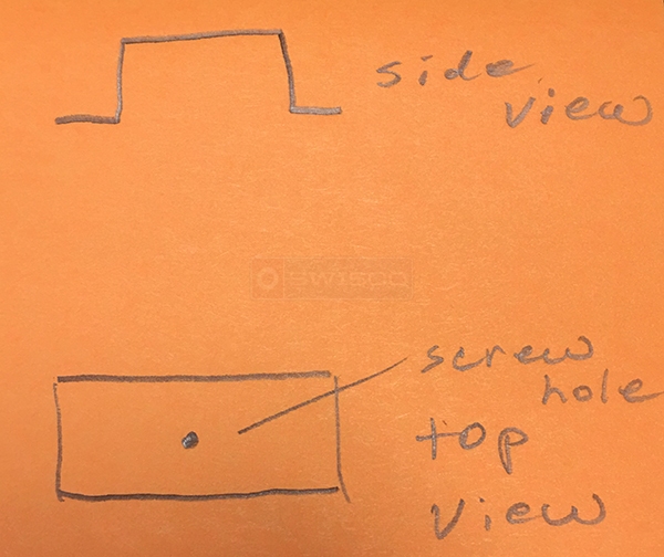 User submitted a diagram of patio door hardware.