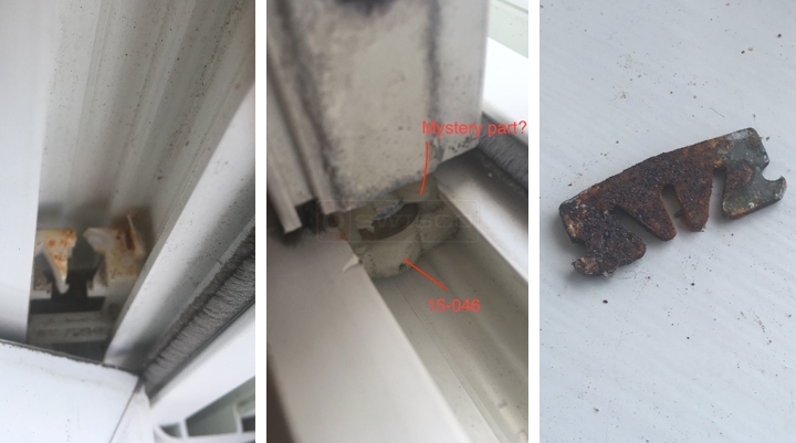 User submitted photos of window hardware.