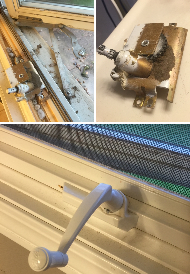 User submitted photos of a window operator.