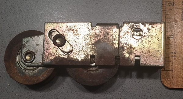 User submitted a photo of a patio door roller.