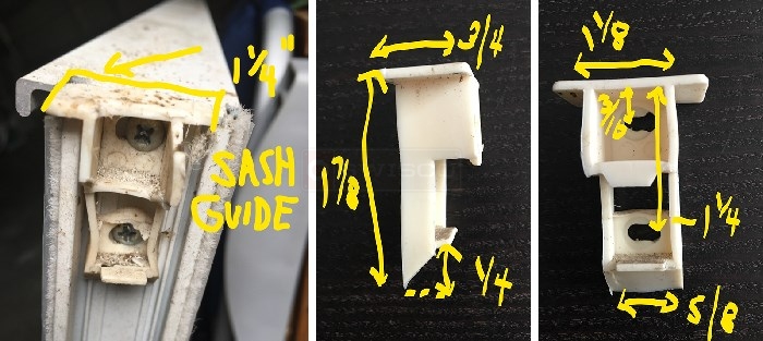 Top sash guide