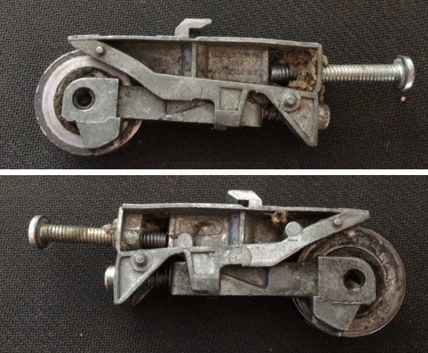 User submitted photos of a patio door roller.