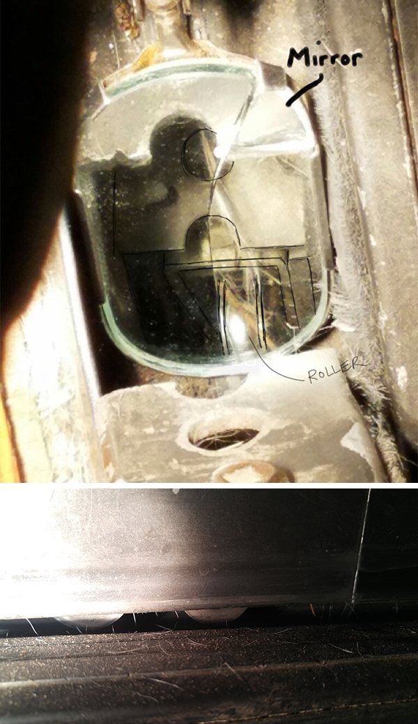 User submitted photos of patio door hardware.