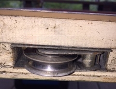 Pella exterior sliding glass door hardware.