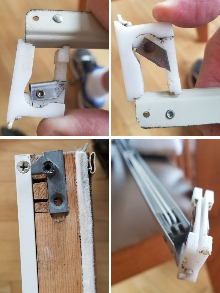 User submitted photos of window hardware.