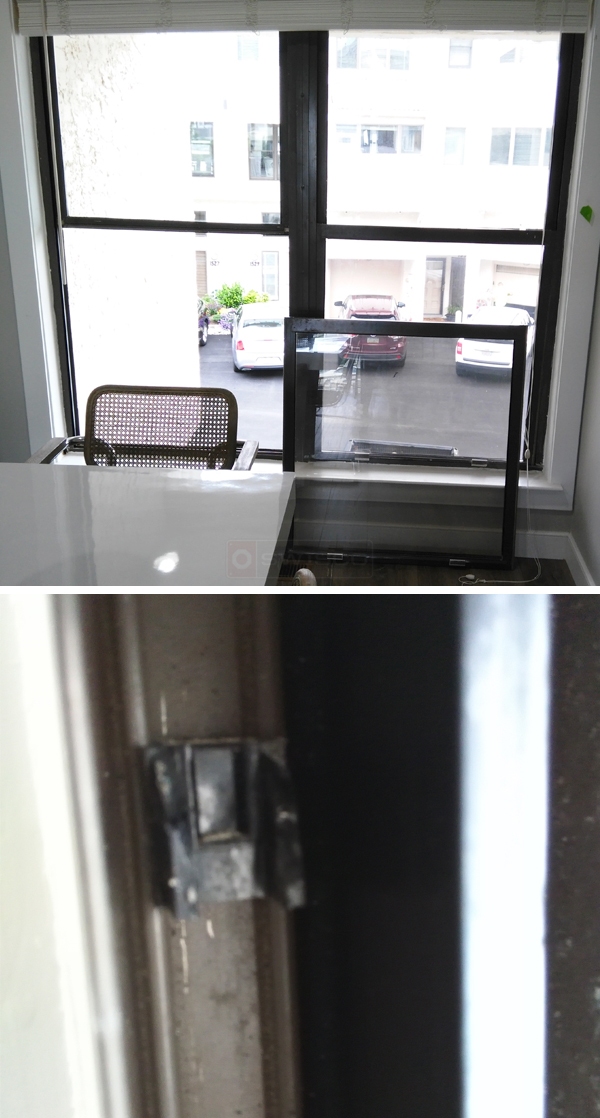 User submitted photos of window hardware.