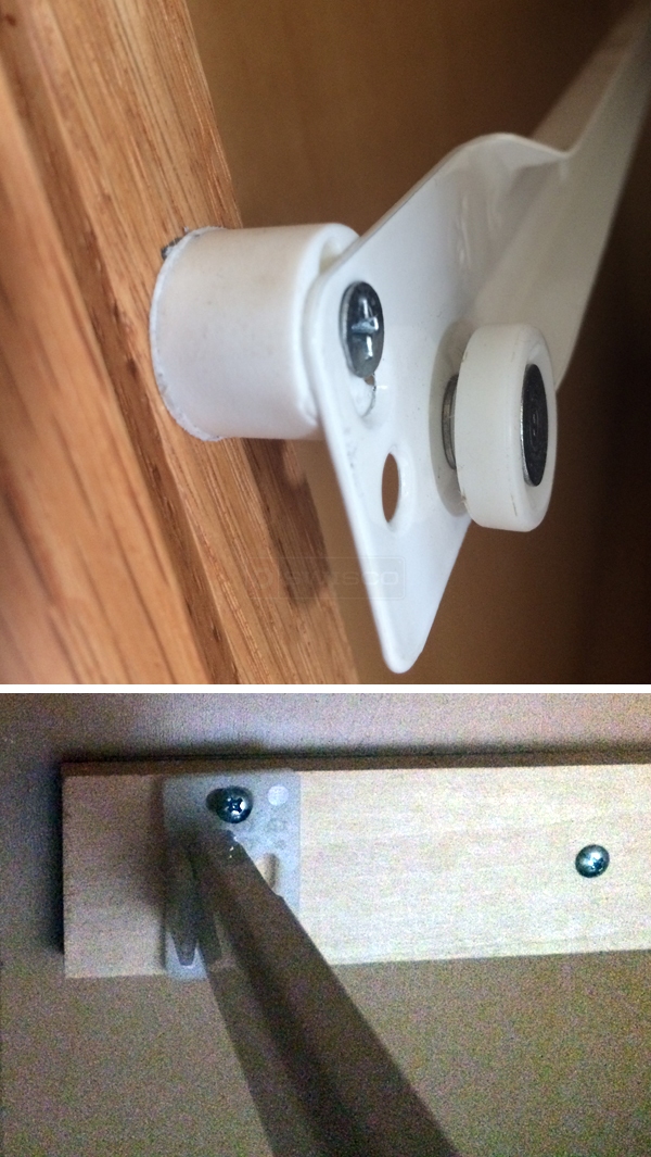 User submitted photos of drawer hardware.