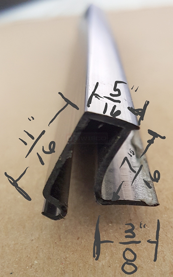 User submitted photos of a glazing bead.