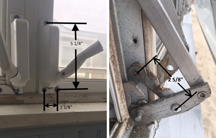 User submitted photos of a window operator.