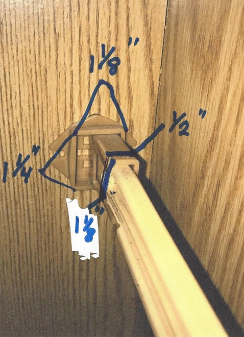 drawer runner back plate