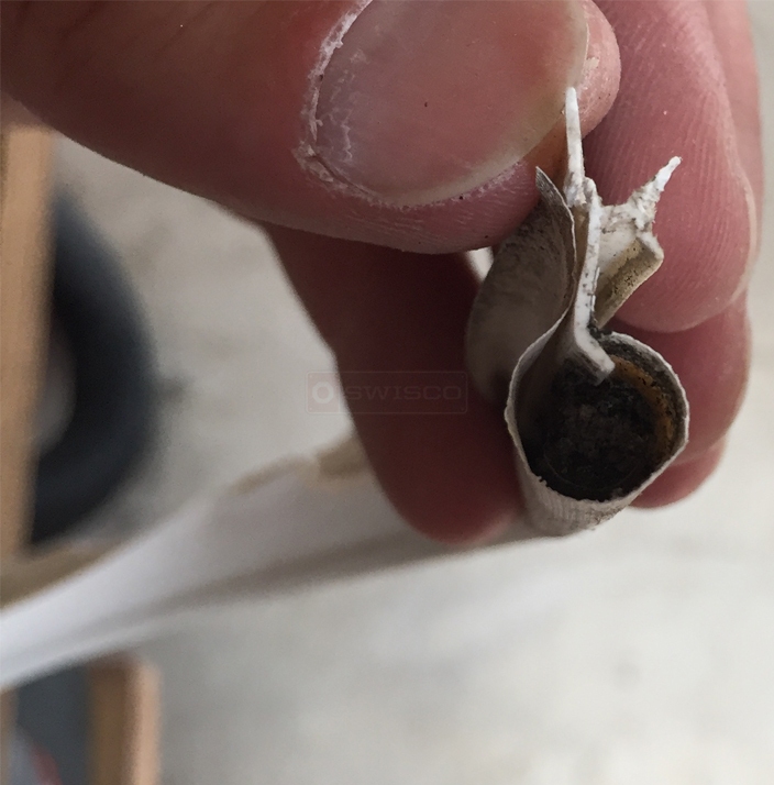 Bottom of window sash