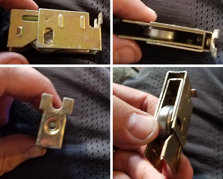 User submitted photos of a patio door roller.