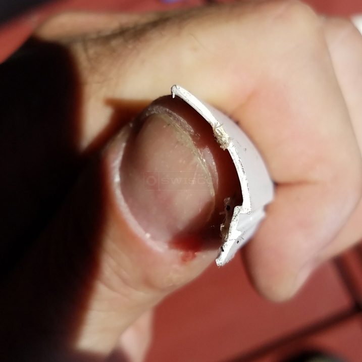 White Glazing Bead from an unknown window