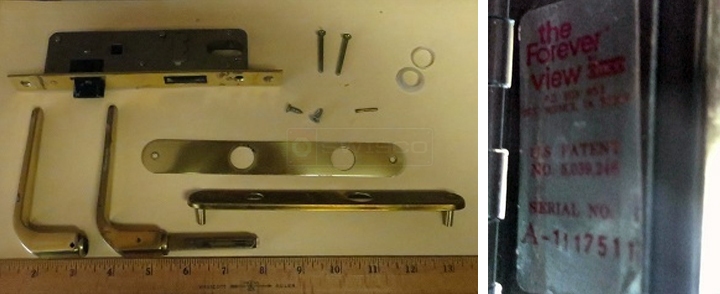 User submitted photos of door hardware.