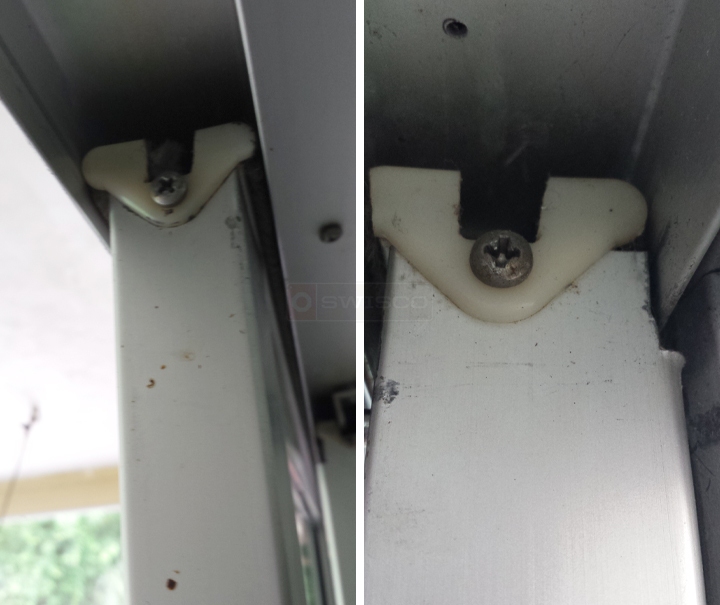 User submitted photos of patio door hardware.