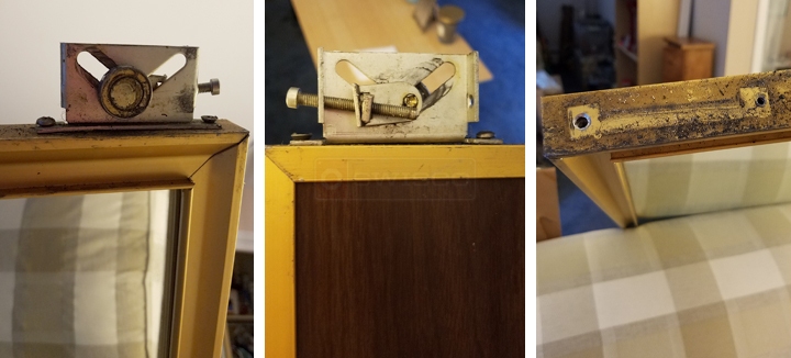 User submitted photos of closet hardware.