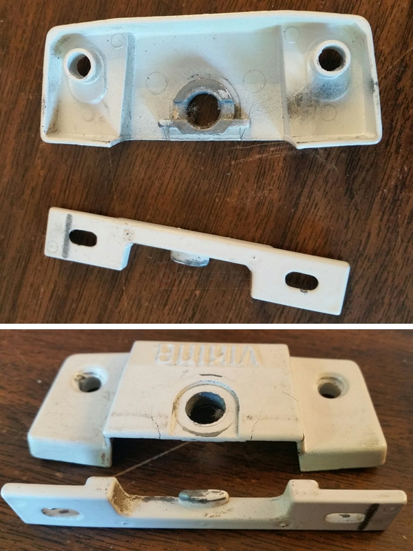 User submitted photos of a window lock & keeper.
