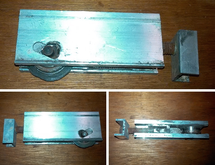 User submitted photos of a patio door roller.