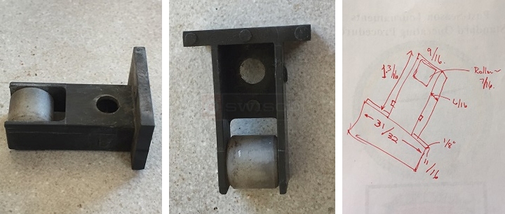 User submitted photos of a top sash guide.
