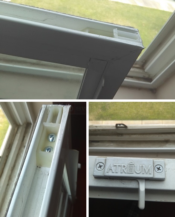 User submitted photos of window hardware.