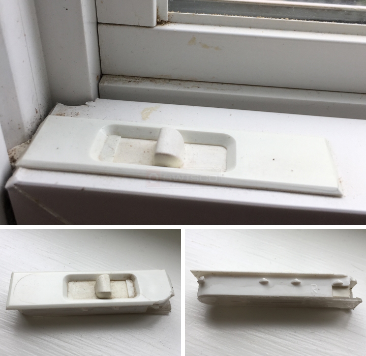 User submitted photos of a tilt latch.
