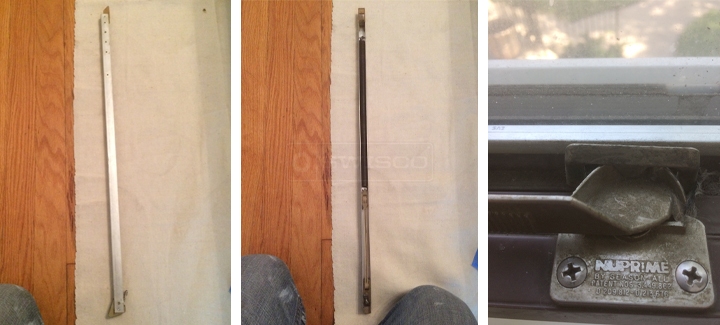 User submitted photos of window hardware.