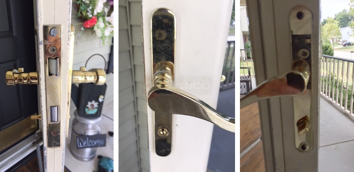 User submitted photos of a door handle set.