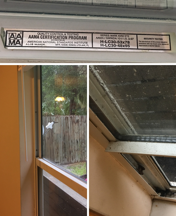 User submitted photos of window hardware.