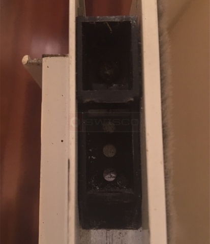 Window sticks unless pryed open.