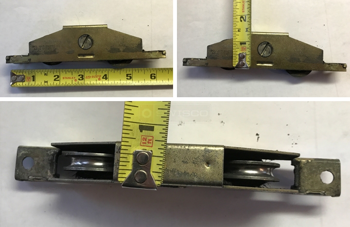 User submitted photos of a patio door roller.