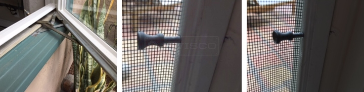 User submitted photos of window hardware.