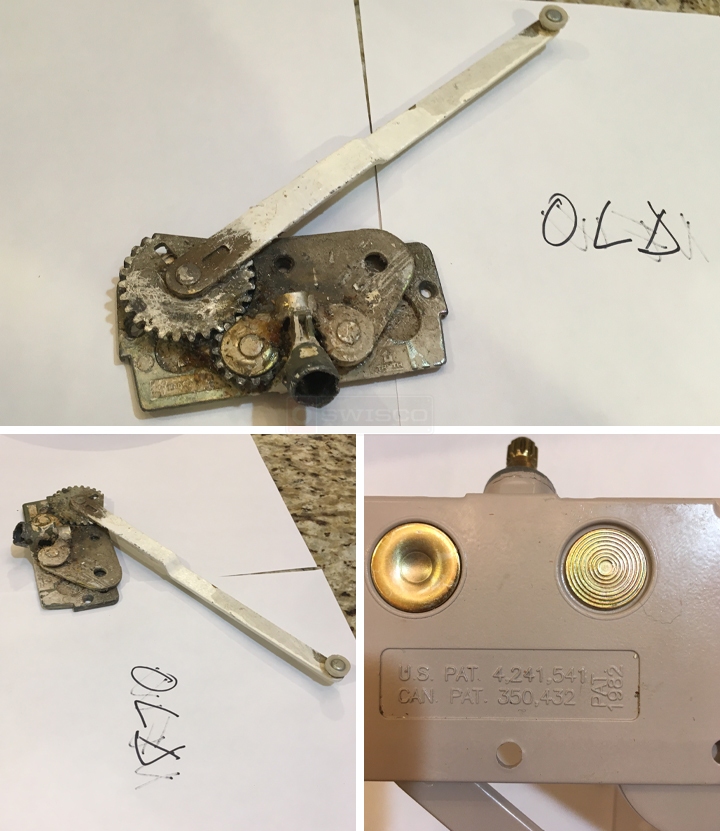 User submitted photos of a window operator.