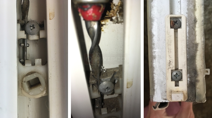 User submitted photos of window hardware.
