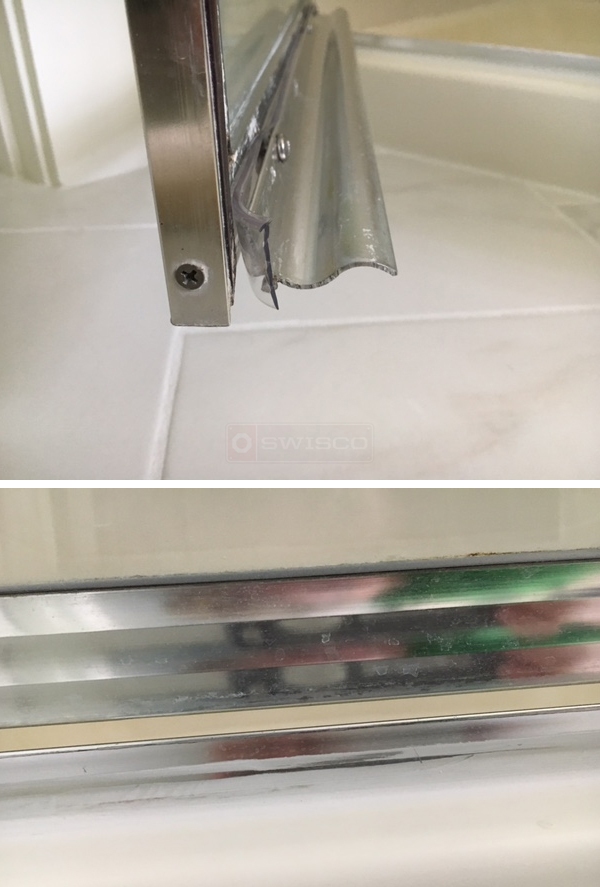 installing shower door sweep